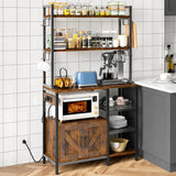 Estante de Cozinha Industrial 6 Níveis Metal e Madeira - FERRAVO™
