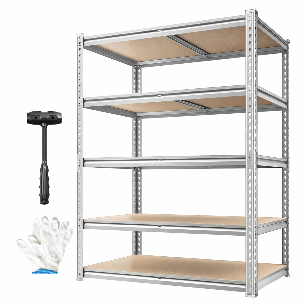 Estante Metálica Ajustável 5 Níveis – 905 kg | FlexiRack™