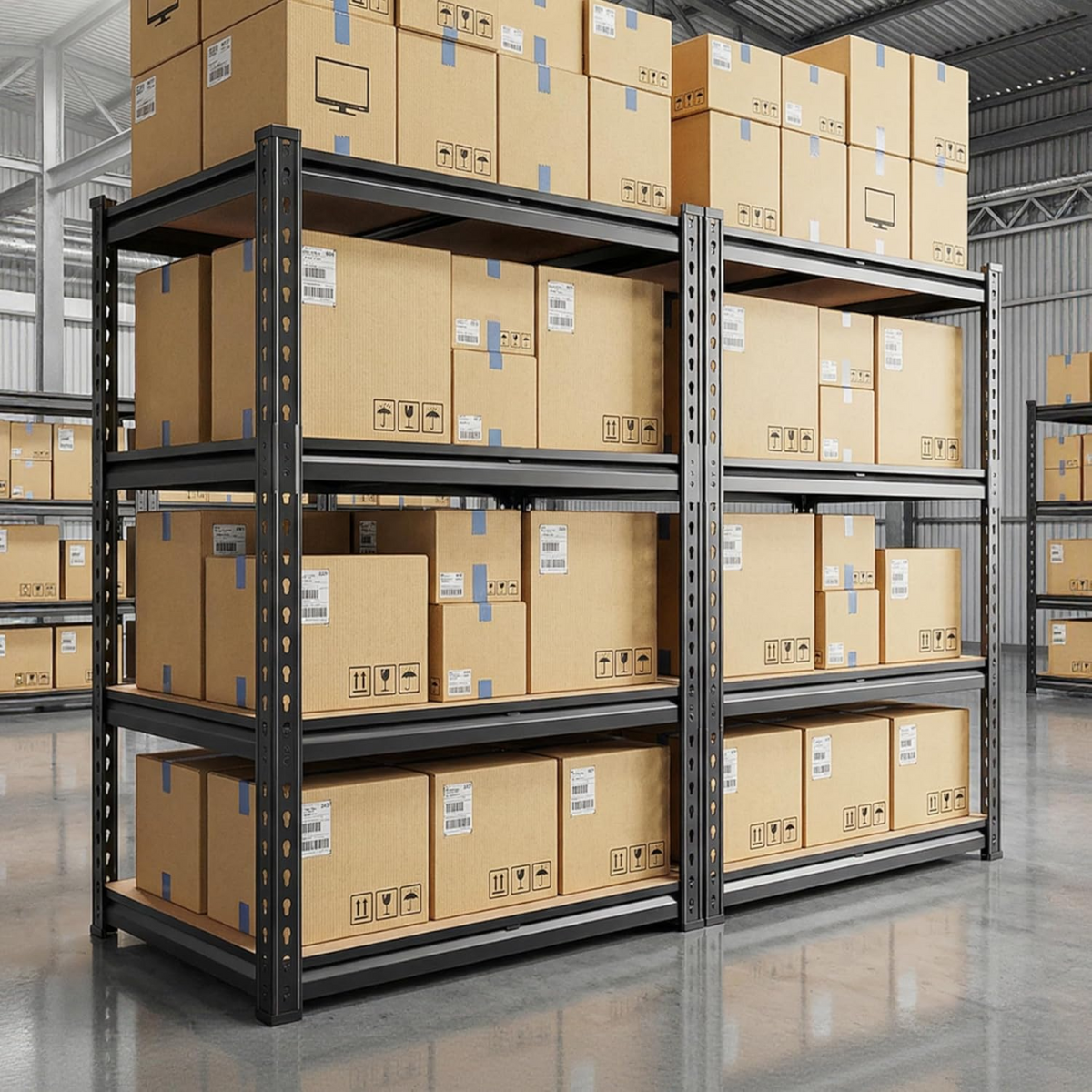 Estante Metálica Ajustável 5 Níveis – 905 kg | FlexiRack™